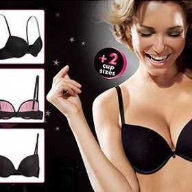 Push - up podprsenky zvětšující o dvě čísla