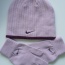 Světle růžová čepice a rukavice Nike - foto č. 2
