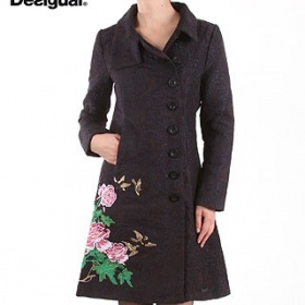 Desigual černý kabát florencia - foto č. 1