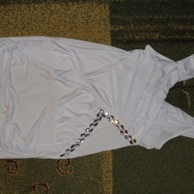 Bílé mini šaty Best emilie s kameny - foto č. 1