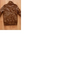 Hnědá koženková bunda Bershka