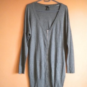 Dlouhý šedý svetr H&M