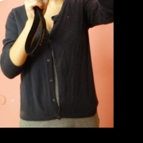 Tmavě modrý kardigan H&M