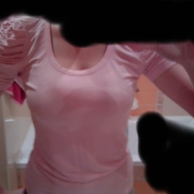 Růžové tričko s nařasenými rukávy  Amisu - foto č. 1