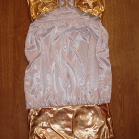 bílozlaté minišaty