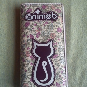 Fialová peněženka Animob s flitry - foto č. 1