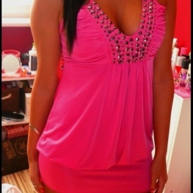 Růžové minišaty Redial