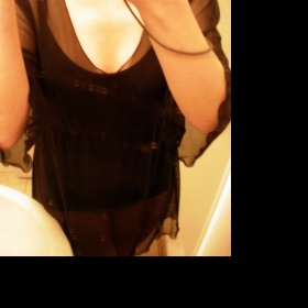 Černá Průsvitná Halenka/Tunika TCM 36/38