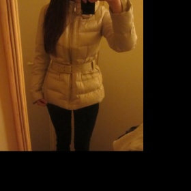 Krémovo - zlatá bunda Zara s límcem - foto č. 1