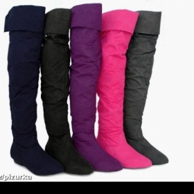 Kozačky nad kolena - mušketýrky - foto č. 1