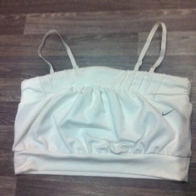 Nike white bra fitness