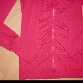 Sytě růžová mikina s řasením Tally Weijl