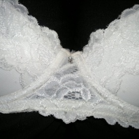 Bílá podprsenka korzetová H&M