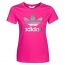Růžové tričko Adidas se stříbrným logem - foto č. 2