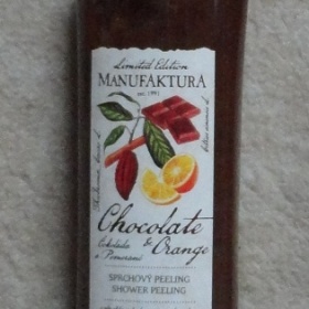 Manufaktura sprchový peeling čokoláda a pomeranč
