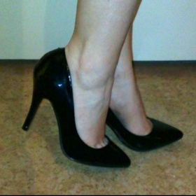 Černé lakované lodičky Asos - foto č. 1