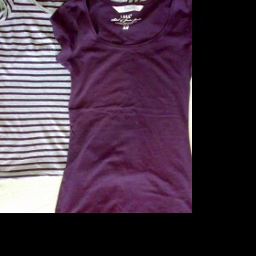 2   fialová trika H&M