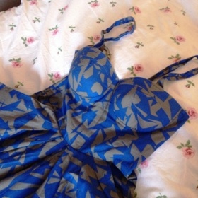 Modré  šaty asos - foto č. 1