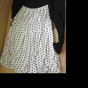 Černo bílý top s bolerkem neznačkové