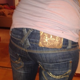 Tmavě modrá Džíny Bershka 36 Bershka - foto č. 1