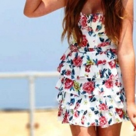 Květovaná látka na šaty - kde koupit