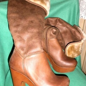 BÉŽOVÉ Kozačky MIXER