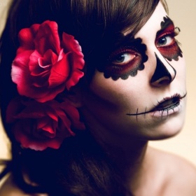 Jak namalovat lebku Santa muerte