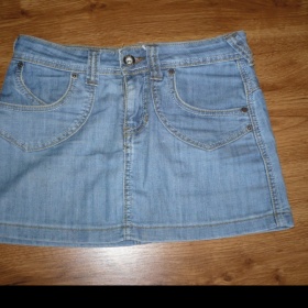 Riflová sukně neznačková