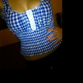 Modro bílé tílko neznačkové