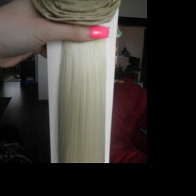 Blond clip in 12 pásů 60cm 150g neznačková