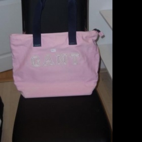 Růžová textilní taška Gant