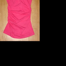 Růžový top bez ramínek Terannova