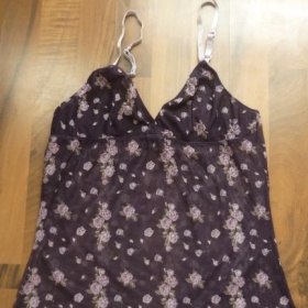 Fialková průhledná košilka neznačková