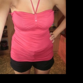 Růžový top neznačkové