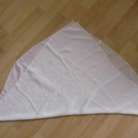 Bílý průhledný šátek neznačková