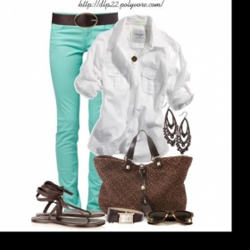 Kde sehnat kalhoty v barvě máty?