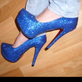 Modré lodičky Prisco