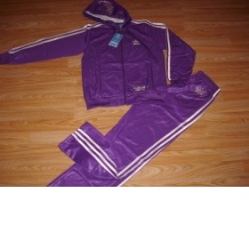 Fialovo bílá souprava Adidas