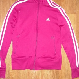 Růžovo bílá mikina Adidas