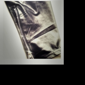 Kožené( černé ) legíny ITALIA