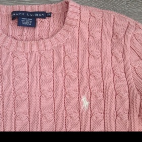 Růžový svetr Ralph Lauren