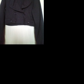 Hnědá džínová bundička do pasu AMISU