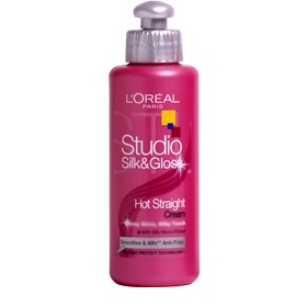 L'Oréal Silk & Gloss Hot Straight krém nebo sprej