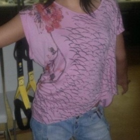 Růžové tričko Fornarina