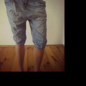 Turecké 3/4 jeans kraťasy Amisu - foto č. 1