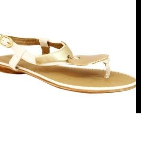 Bílo - zlaté sandálky Mixer - foto č. 1