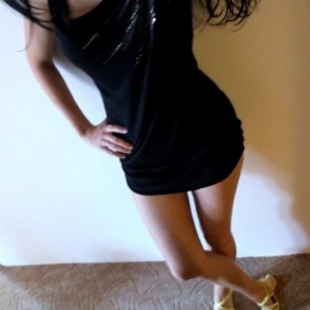 Černé dámské dlouhé triko nebo mini šaty Tom Tailor - foto č. 1