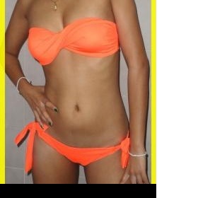 Neonové oranžové plavky neznačková