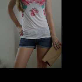 Květované tričko Orsay