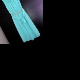 Modré šaty s kamínky Bára - foto č. 1